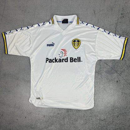 1998-2000 Puma Leeds United Trikot Weiß (L)