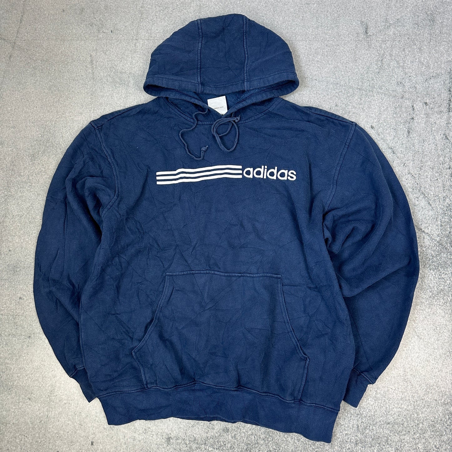 Vintage Adidas Hoodie Marineblau (L)