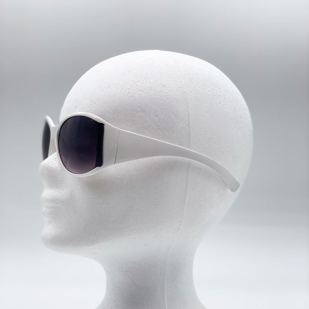 Y2K Sonnenbrille Weiß