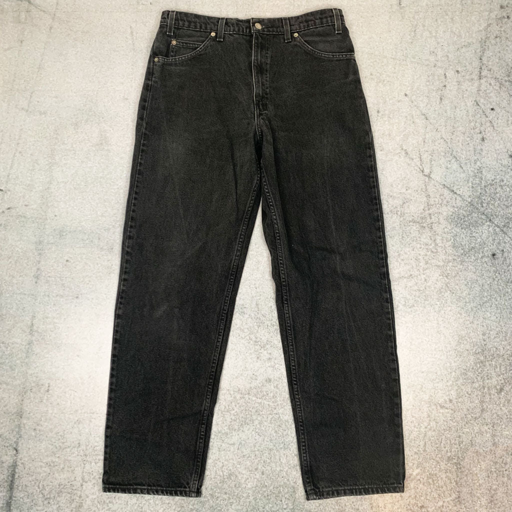 Vintage Levis Straight Leg Jeans Schwarz W34 L32 (M)